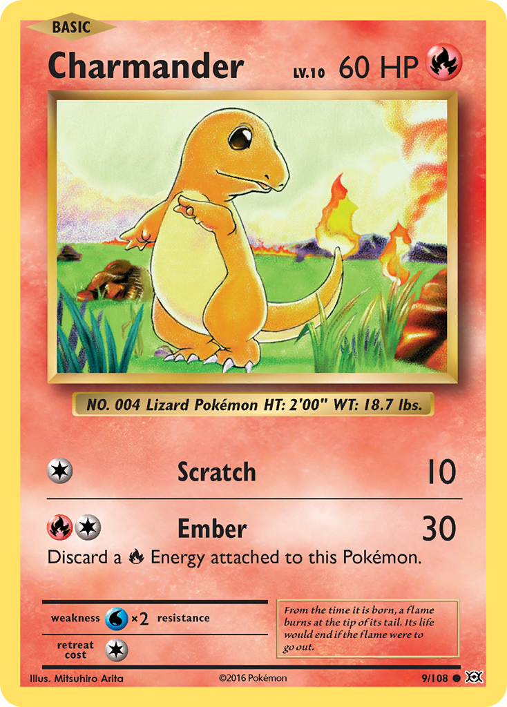 Charmander (9/108) [XY: Evolutions] | Clutch Gaming