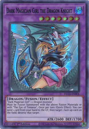 Dark Magician Girl the Dragon Knight (Alternate Art) (Blue) [DLCS-EN006] Ultra Rare | Clutch Gaming