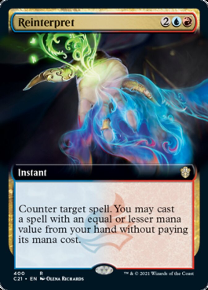 Reinterpret (Extended Art) [Commander 2021] | Clutch Gaming