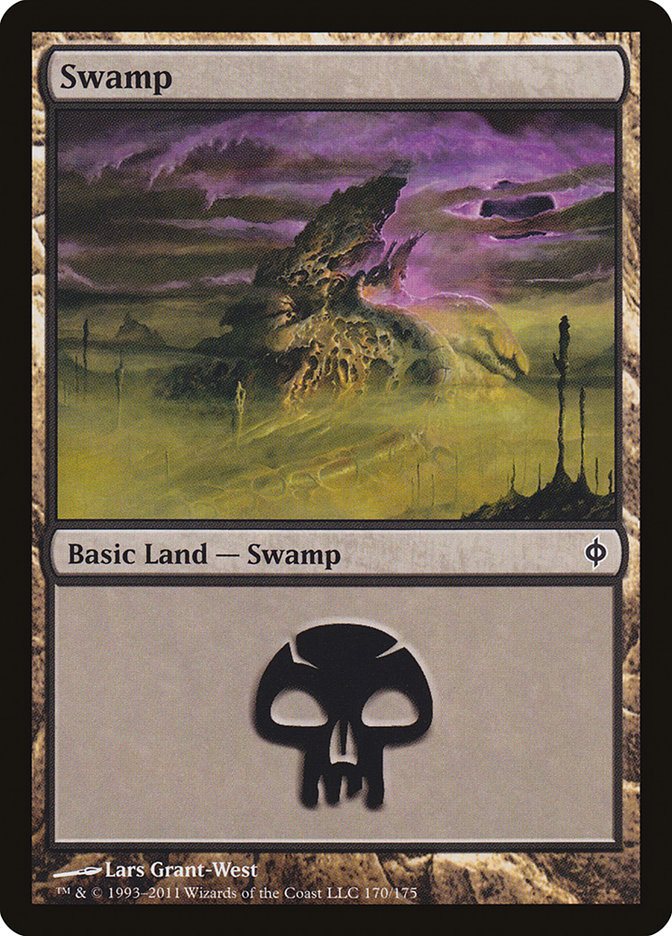 Swamp (170) [New Phyrexia] | Clutch Gaming