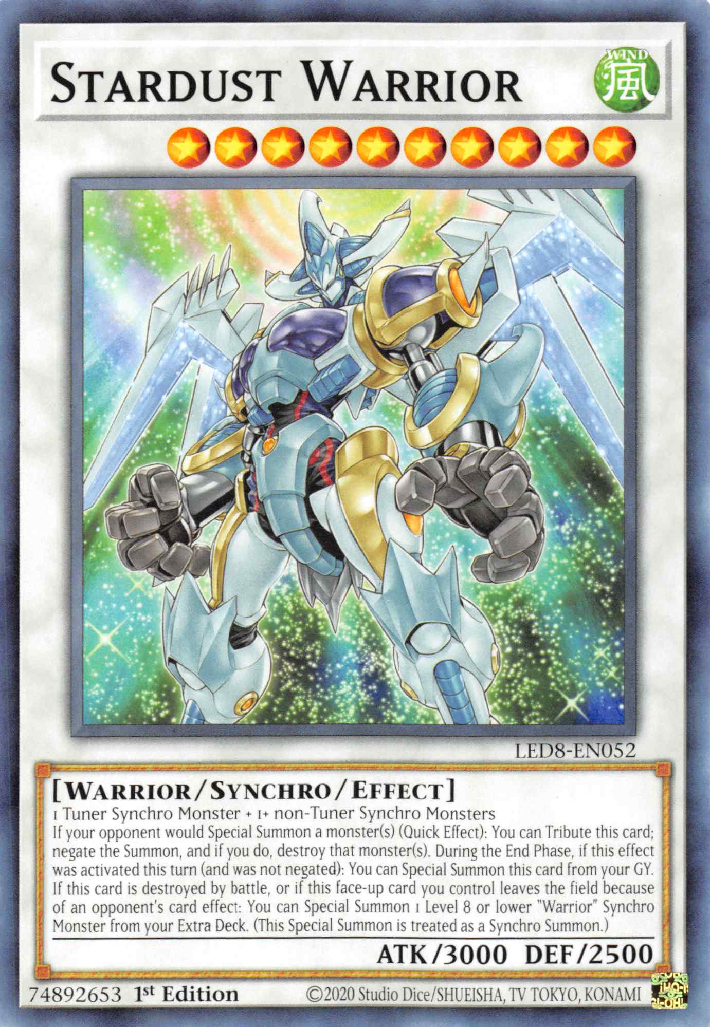 Stardust Warrior [LED8-EN052] Common | Clutch Gaming