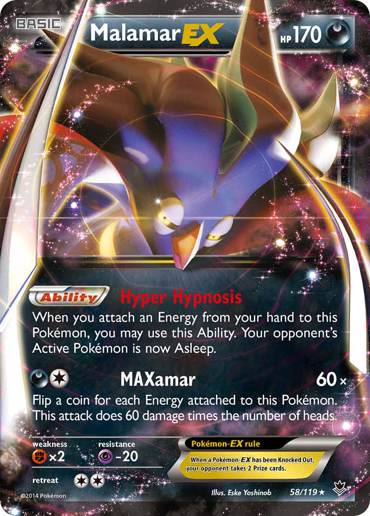 Malamar EX (58/119) [XY: Phantom Forces] | Clutch Gaming