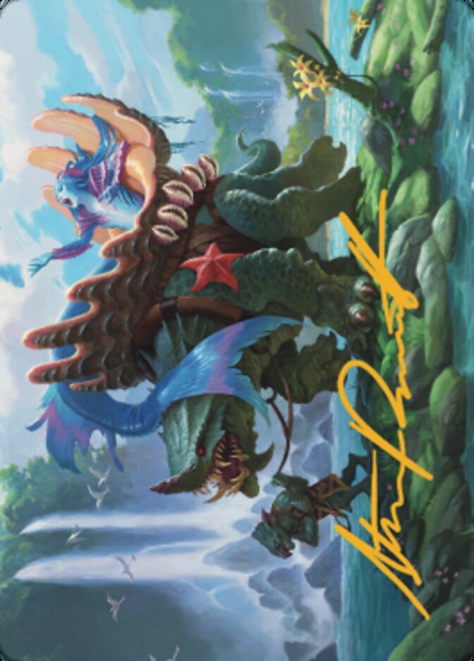 Vodalian Mindsinger Art Card (Gold-Stamped Signature) [Dominaria United Art Series] | Clutch Gaming