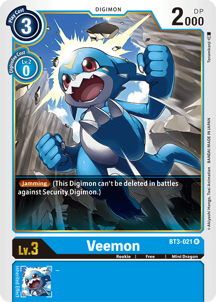 Veemon [BT3-021] [Release Special Booster Ver.1.5] | Clutch Gaming