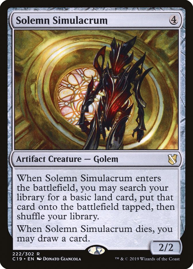 Solemn Simulacrum [Commander 2019] | Clutch Gaming