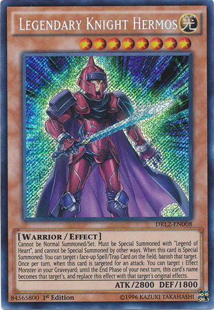 Legendary Knight Hermos [DRL2-EN008] Secret Rare | Clutch Gaming