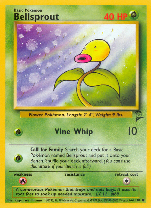 Bellsprout (66/130) [Base Set 2] | Clutch Gaming