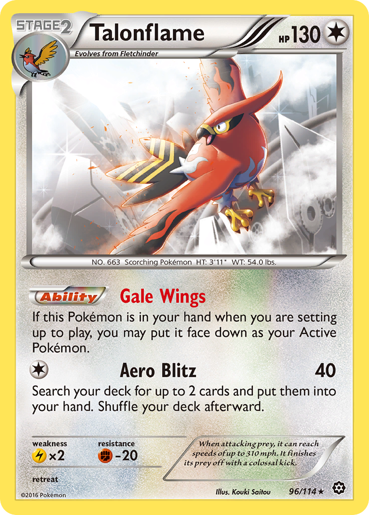 Talonflame (96/114) [XY: Steam Siege] | Clutch Gaming