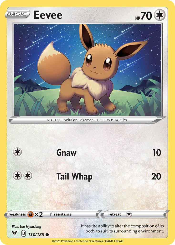 Eevee (130/185) [Sword & Shield: Vivid Voltage] | Clutch Gaming