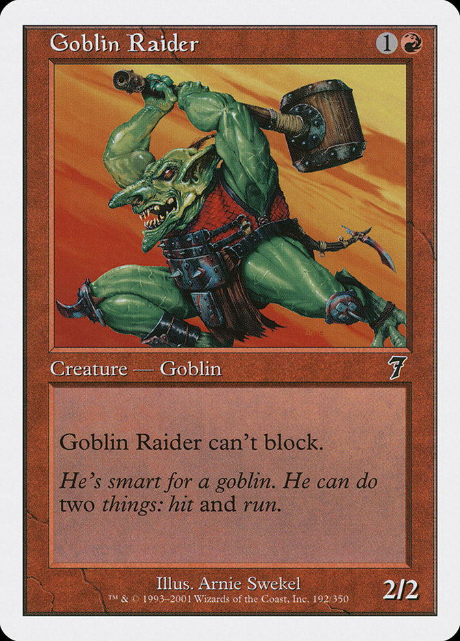 Goblin Raider [Seventh Edition] | Clutch Gaming