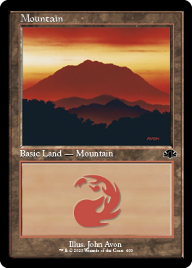 Mountain (409) (Retro) [Dominaria Remastered] | Clutch Gaming