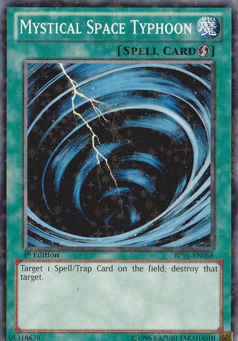 Mystical Space Typhoon [BP01-EN068] Starfoil Rare | Clutch Gaming