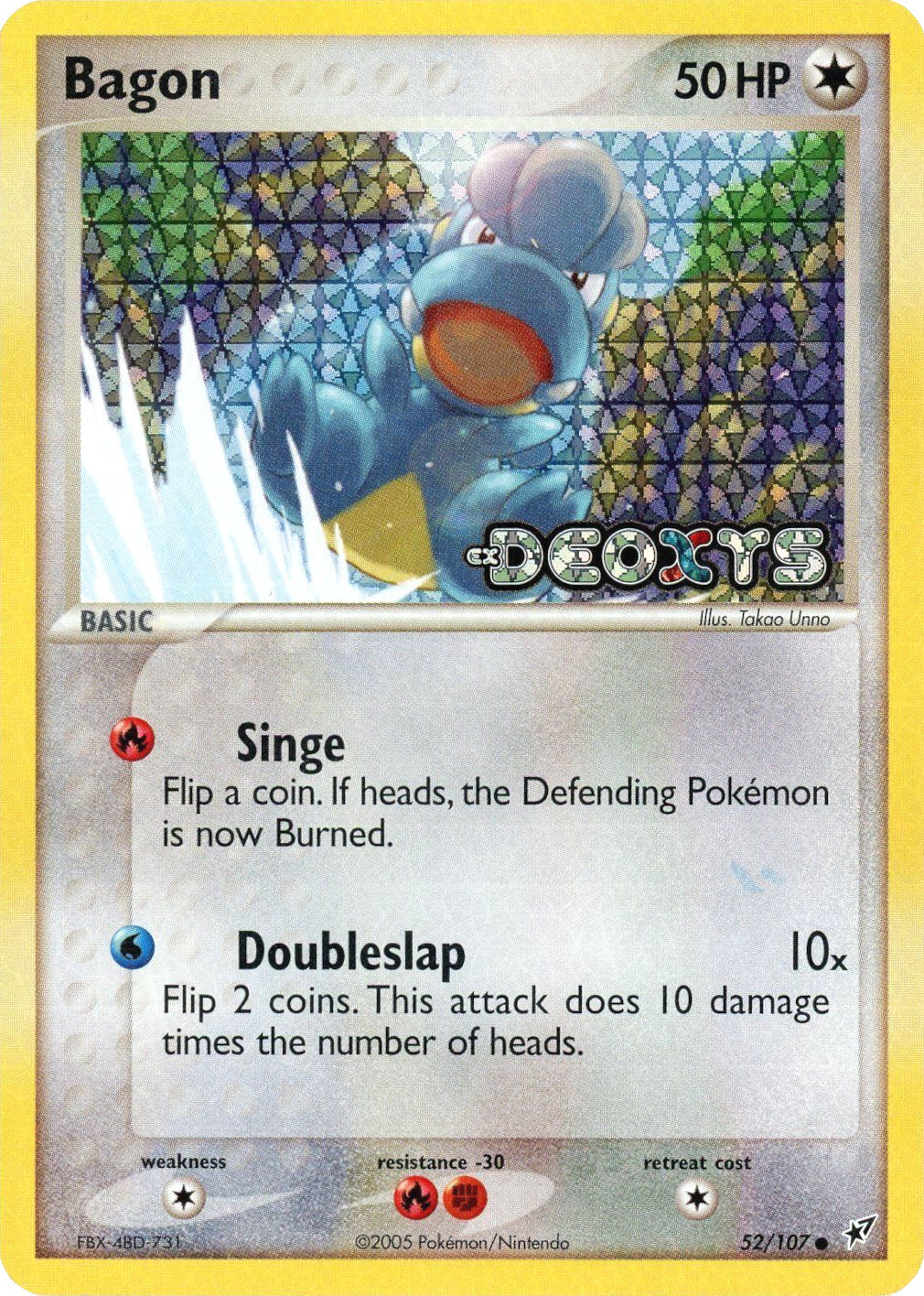 Bagon (52/107) (Stamped) [EX: Deoxys] | Clutch Gaming