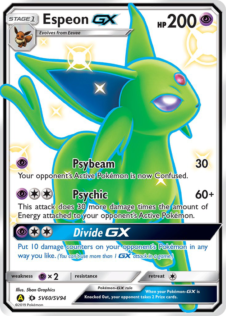 Espeon GX (SV60/SV94) [Sun & Moon: Hidden Fates - Shiny Vault] | Clutch Gaming