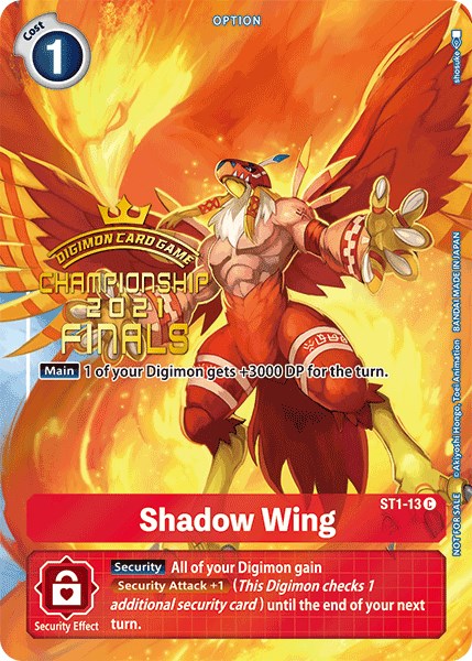 Shadow Wing [ST1-13] (2021 Championship Finals Tamer's Evolution Pack) [Starter Deck: Gaia Red Promos] | Clutch Gaming