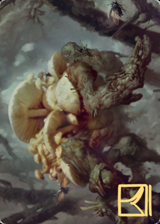 Swarm Shambler Art Card (Gold-Stamped Signature) [Zendikar Rising Art Series] | Clutch Gaming
