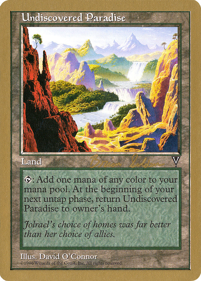 Undiscovered Paradise (Brian Selden) [World Championship Decks 1998] | Clutch Gaming