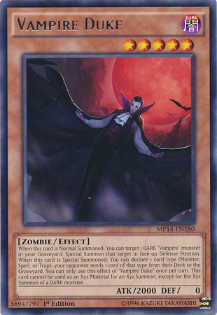 Vampire Duke [MP14-EN180] Rare | Clutch Gaming