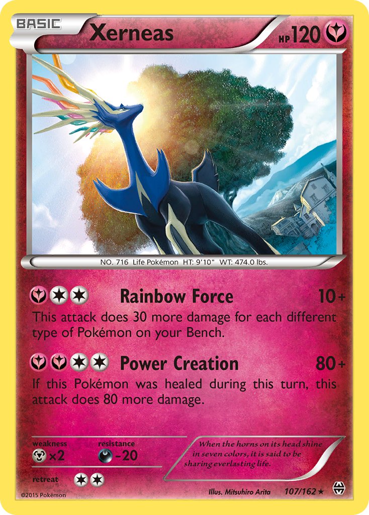 Xerneas (107/162) (Cosmos Holo) (Blister Exclusive) [XY: BREAKthrough] | Clutch Gaming