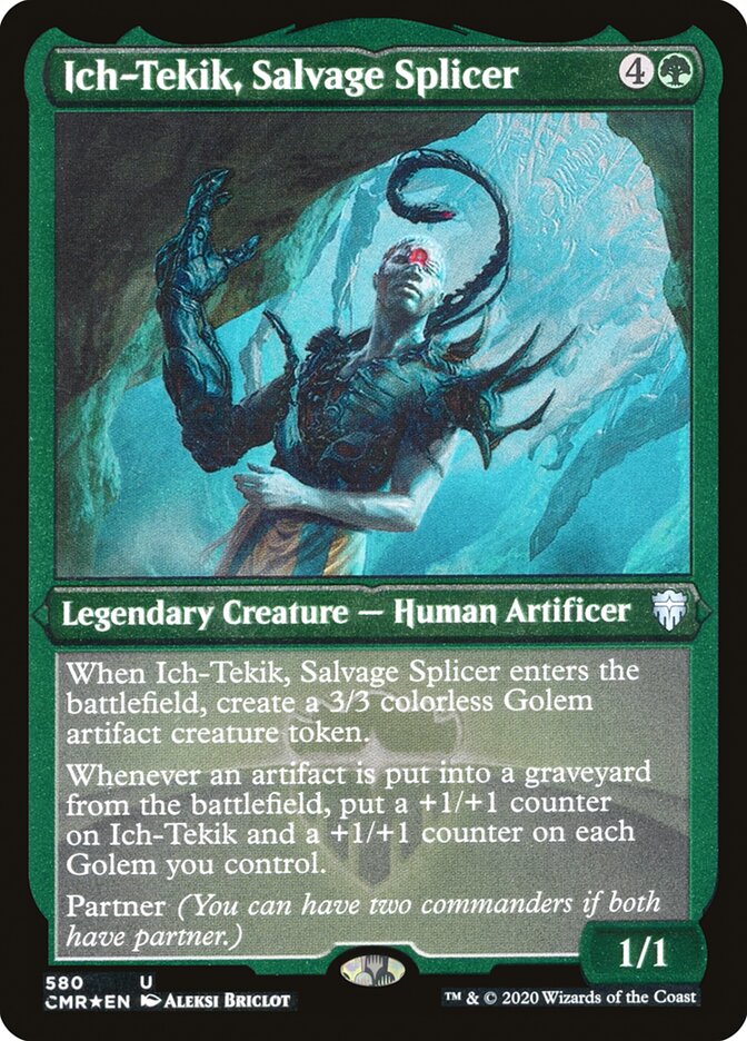 Ich-Tekik, Salvage Splicer (Etched) [Commander Legends] | Clutch Gaming