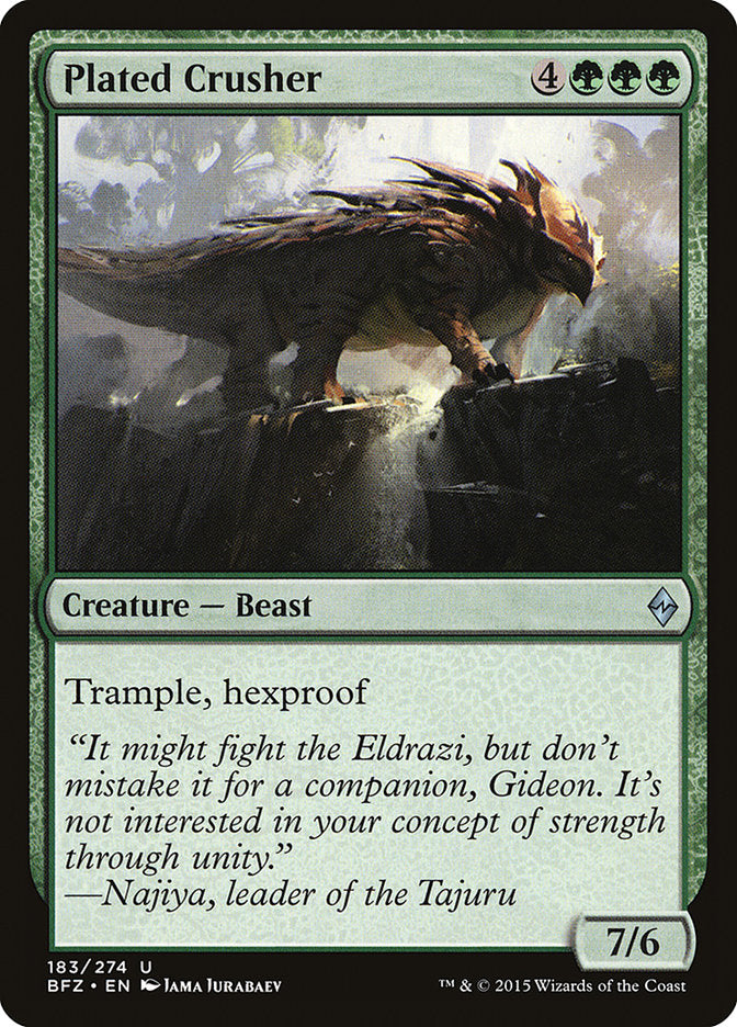 Plated Crusher [Battle for Zendikar] | Clutch Gaming