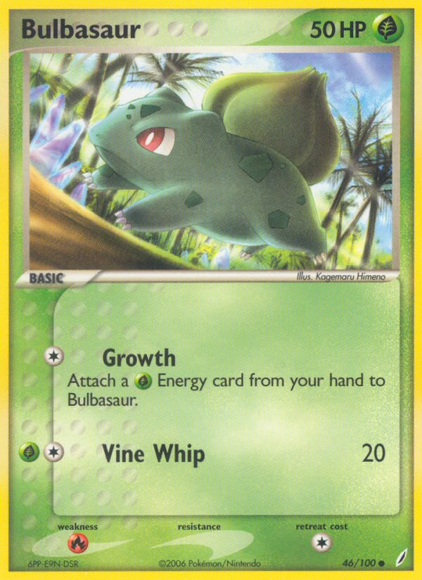 Bulbasaur (46/100) [EX: Crystal Guardians] | Clutch Gaming