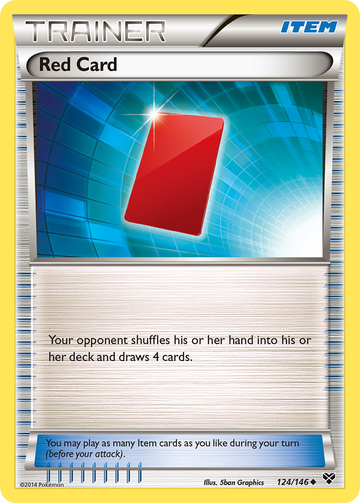 Red Card (124/146) [XY: Base Set] | Clutch Gaming