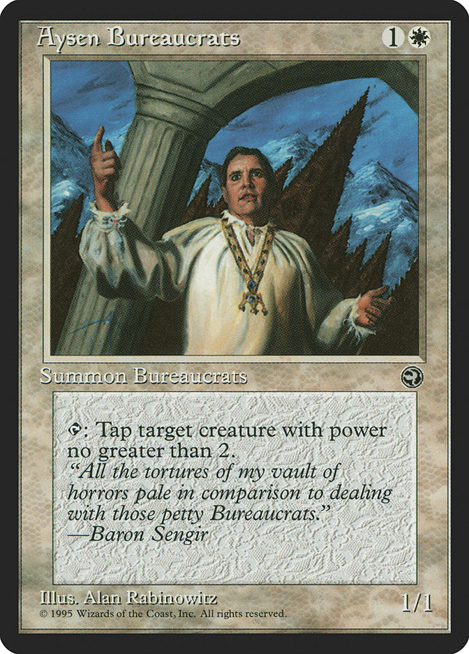 Aysen Bureaucrats (Baron Sengir Flavor Text) [Homelands] | Clutch Gaming