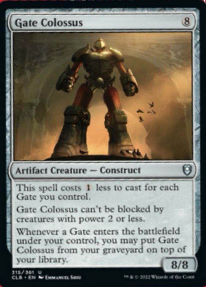 Gate Colossus [Commander Legends: Battle for Baldur's Gate] | Clutch Gaming