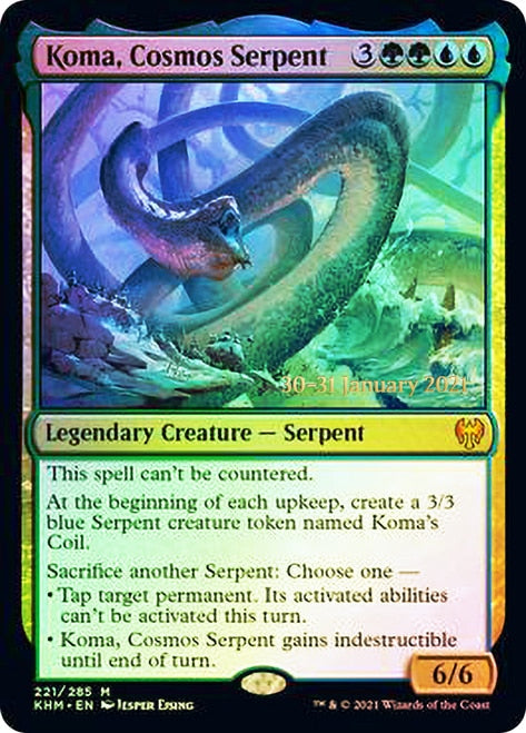 Koma, Cosmos Serpent [Kaldheim Prerelease Promos] | Clutch Gaming