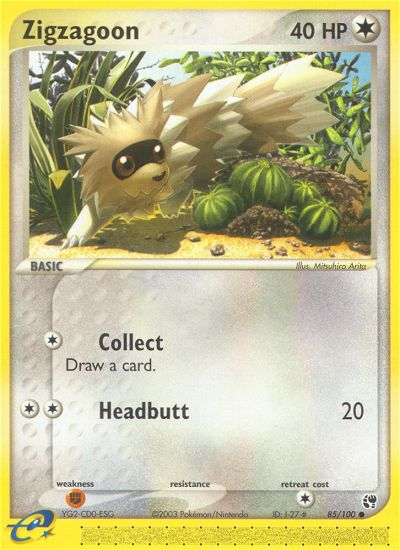 Zigzagoon (85/100) [EX: Sandstorm] | Clutch Gaming