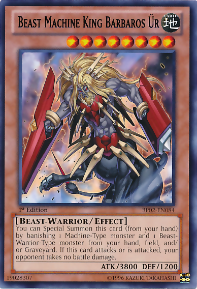 Beast Machine King Barbaros Ur [BP02-EN084] Rare | Clutch Gaming