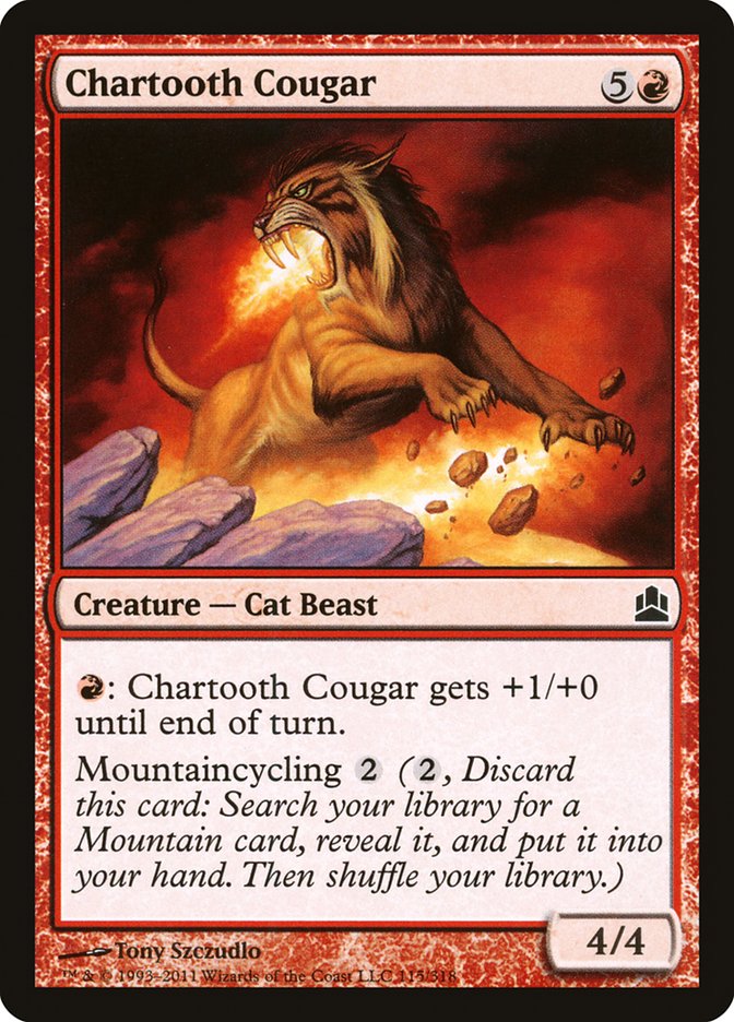 Chartooth Cougar [Commander 2011] | Clutch Gaming