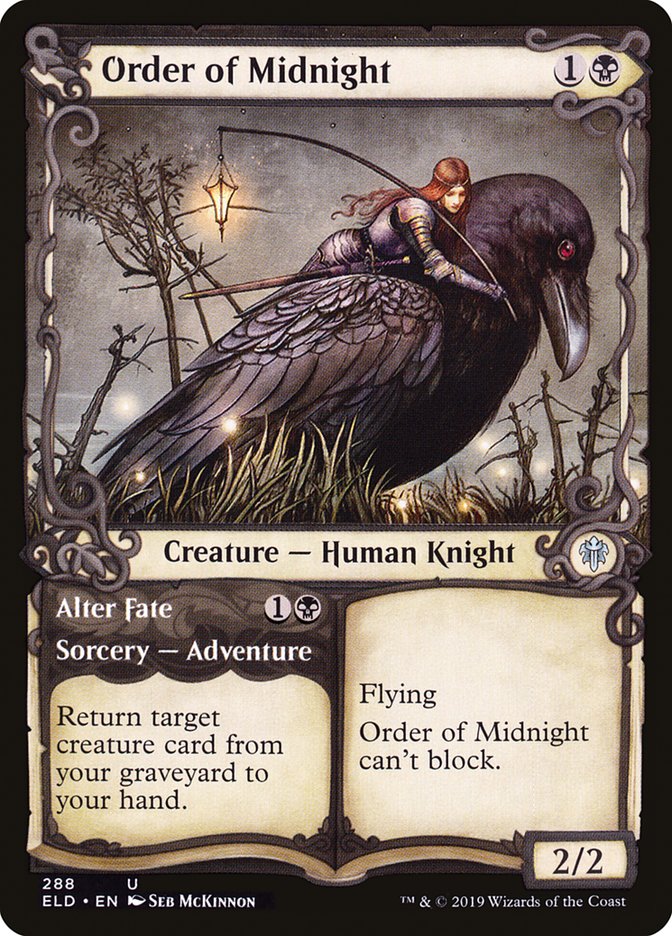 Order of Midnight // Alter Fate (Showcase) [Throne of Eldraine] | Clutch Gaming