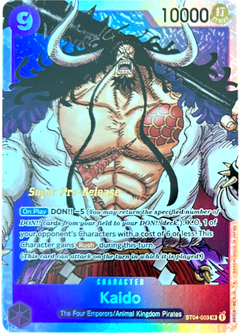 Kaido (001) [Super Pre-Release Starter Deck: Animal Kingdom Pirates] | Clutch Gaming