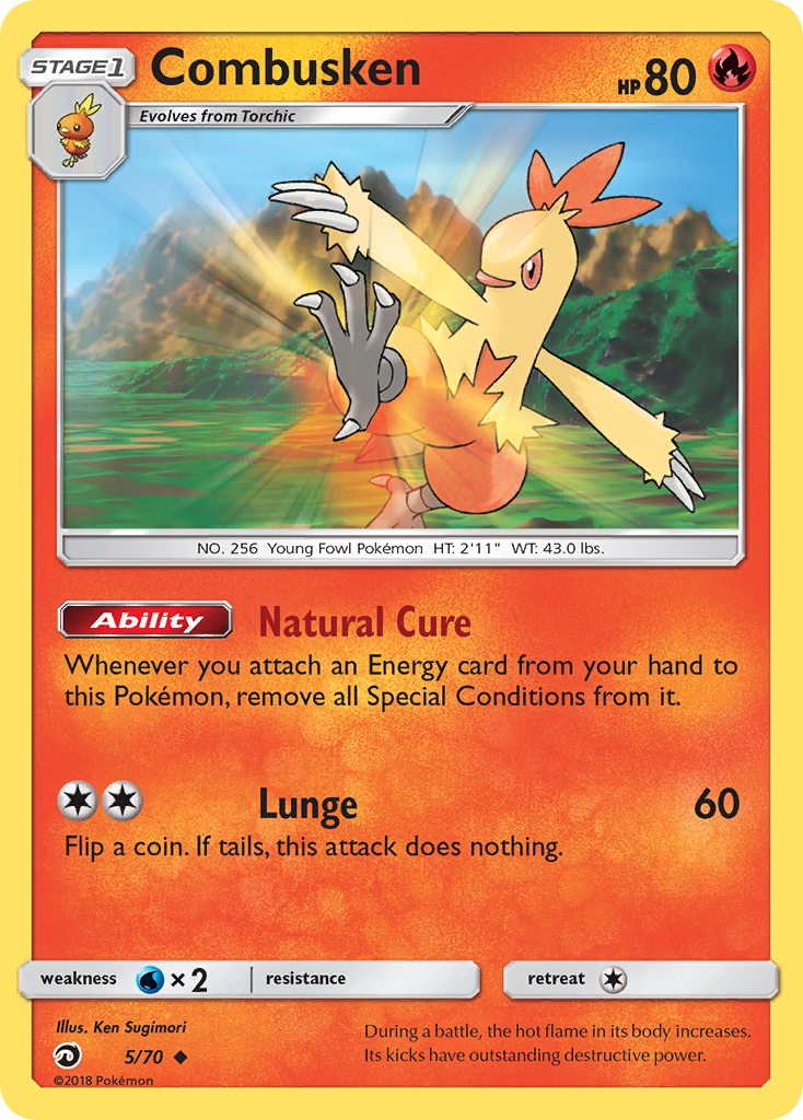 Combusken (5/70) [Sun & Moon: Dragon Majesty] | Clutch Gaming