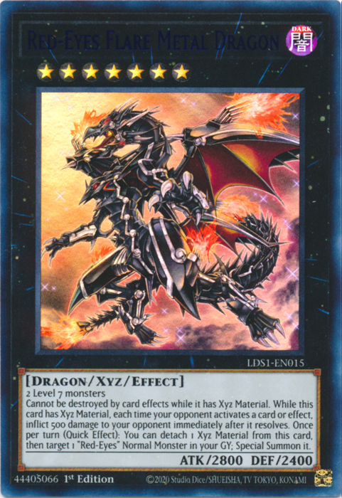 Red-Eyes Flare Metal Dragon (Blue) [LDS1-EN015] Ultra Rare | Clutch Gaming