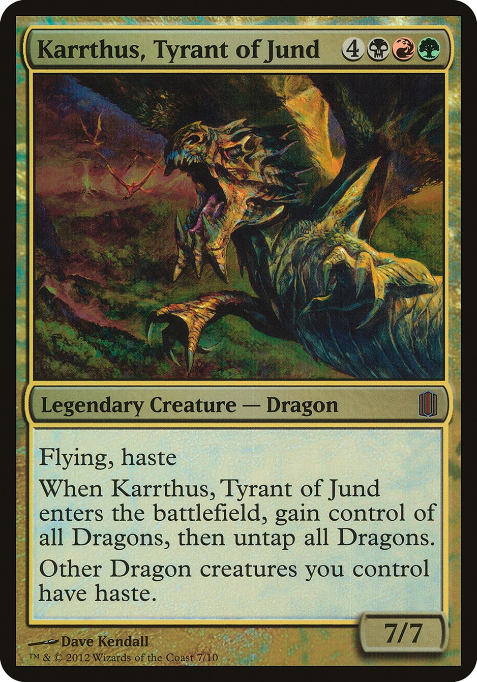 Karrthus, Tyrant of Jund (Oversized) [Commander's Arsenal Oversized] | Clutch Gaming