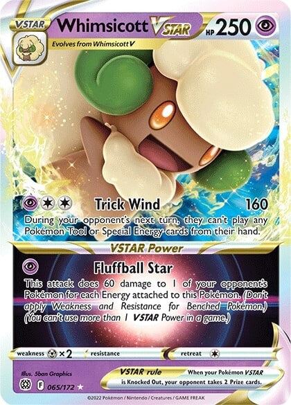 Whimsicott VSTAR (065/172) [Sword & Shield: Brilliant Stars] | Clutch Gaming