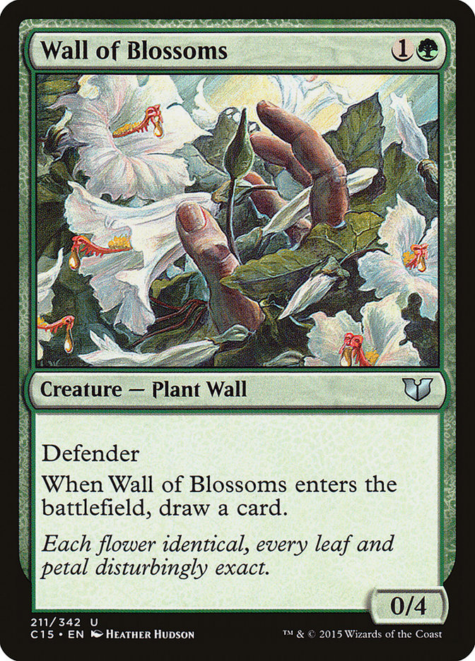 Wall of Blossoms [Commander 2015] | Clutch Gaming