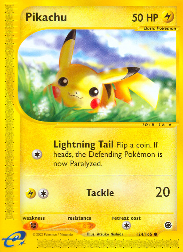 Pikachu (124/165) [Expedition: Base Set] | Clutch Gaming