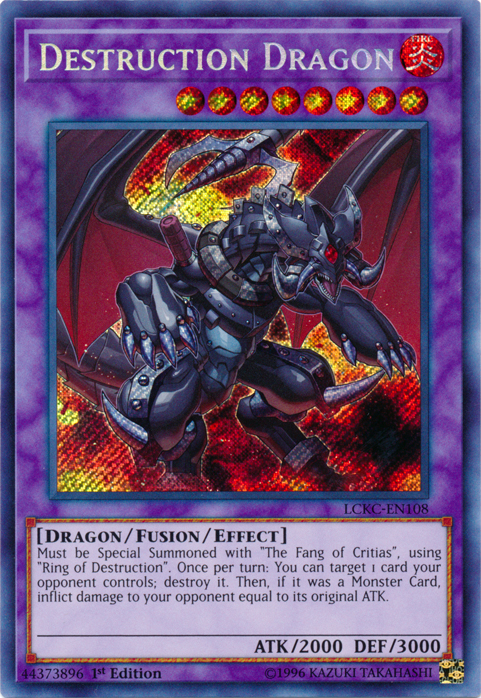 Destruction Dragon [LCKC-EN108] Secret Rare | Clutch Gaming