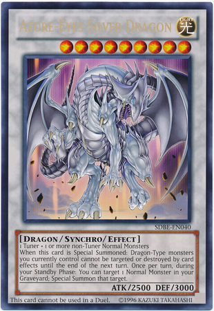 Azure-Eyes Silver Dragon (Oversized) (Silver Dragon) [SDBE-EN040] Promo | Clutch Gaming