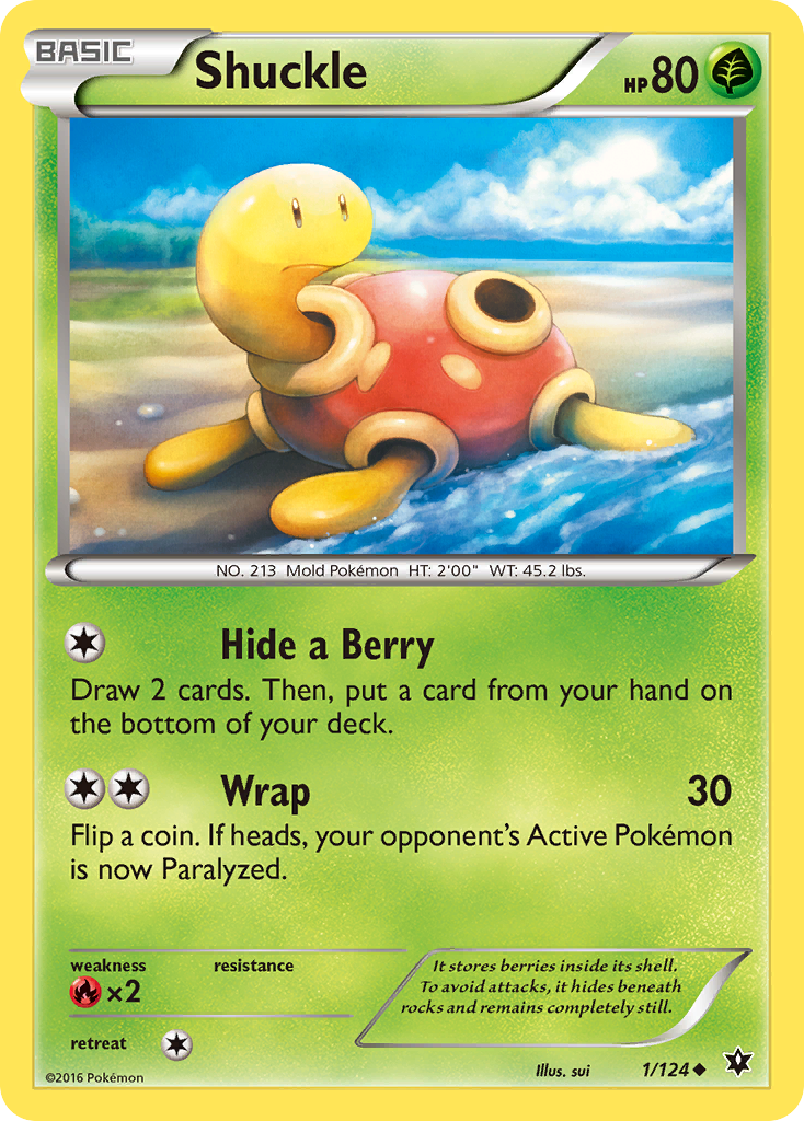 Shuckle (1/124) [XY: Fates Collide] | Clutch Gaming