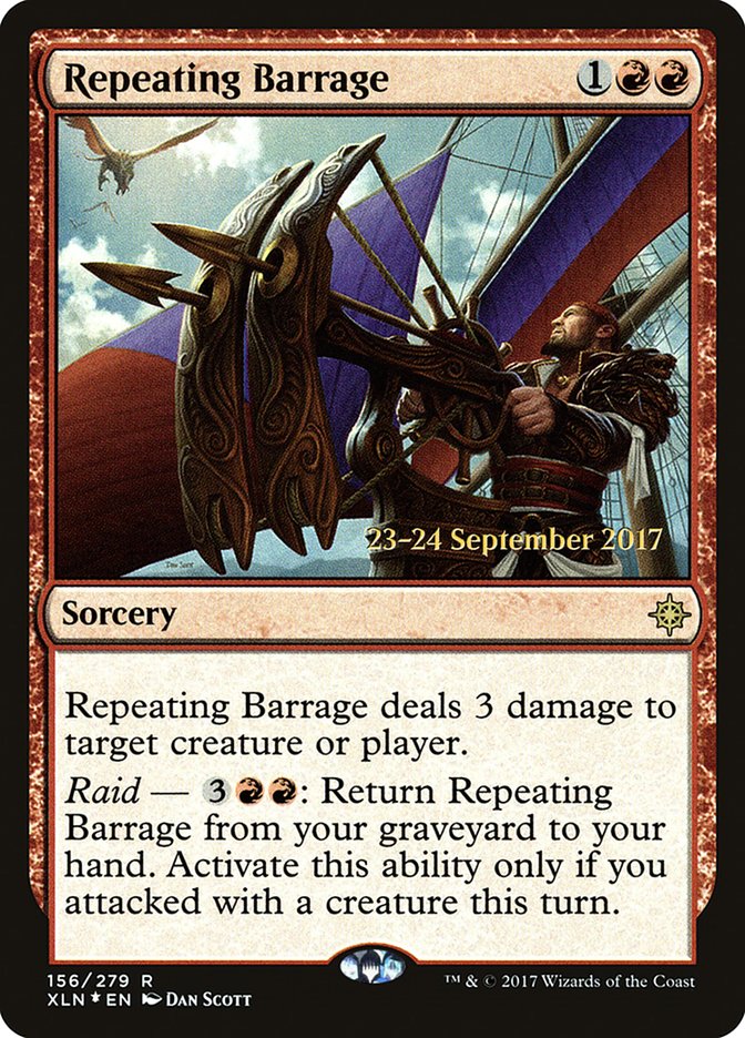 Repeating Barrage [Ixalan Prerelease Promos] | Clutch Gaming