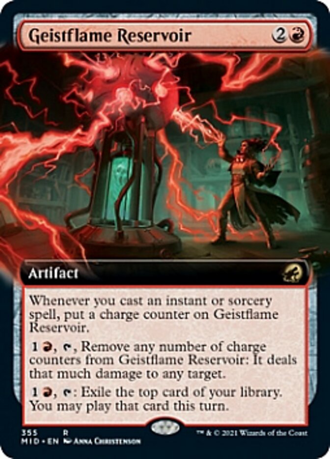 Geistflame Reservoir (Extended Art) [Innistrad: Midnight Hunt] | Clutch Gaming