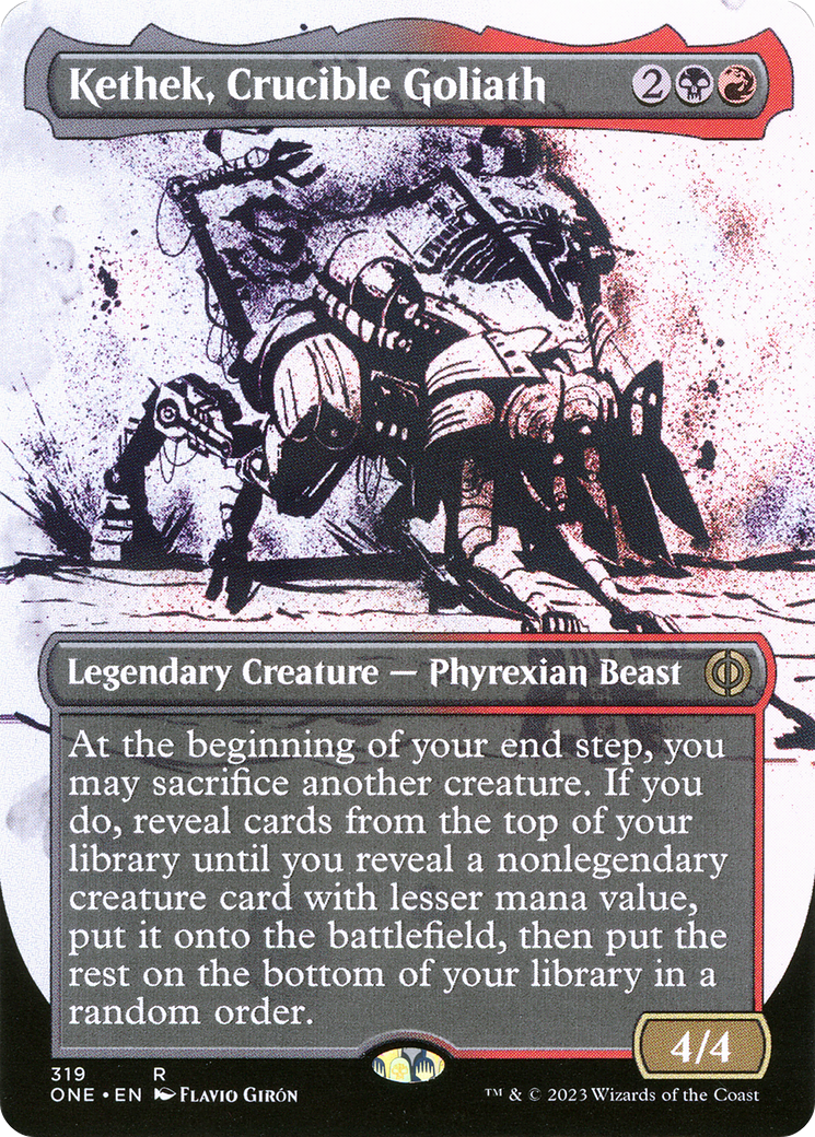 Kethek, Crucible Goliath (Borderless Ichor) [Phyrexia: All Will Be One] | Clutch Gaming