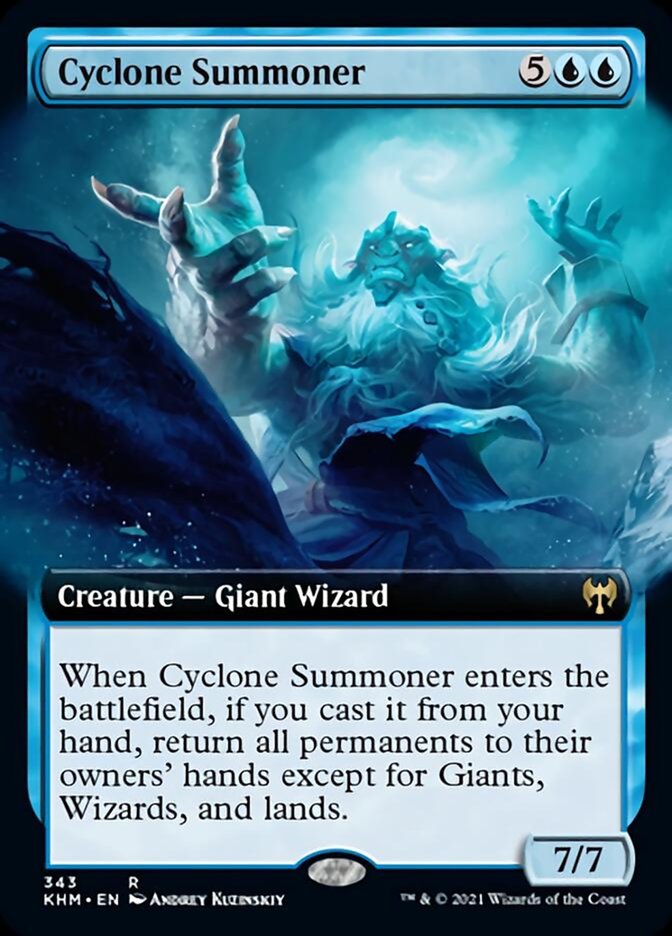 Cyclone Summoner (Extended Art) [Kaldheim] | Clutch Gaming