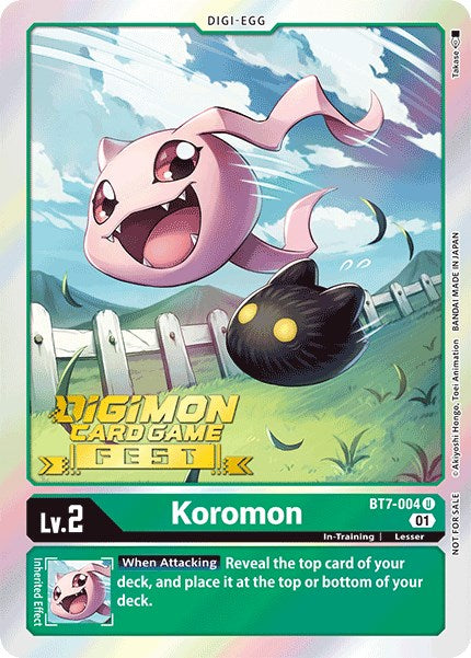 Koromon [BT7-004] (Digimon Card Game Fest 2022) [Next Adventure Promos] | Clutch Gaming