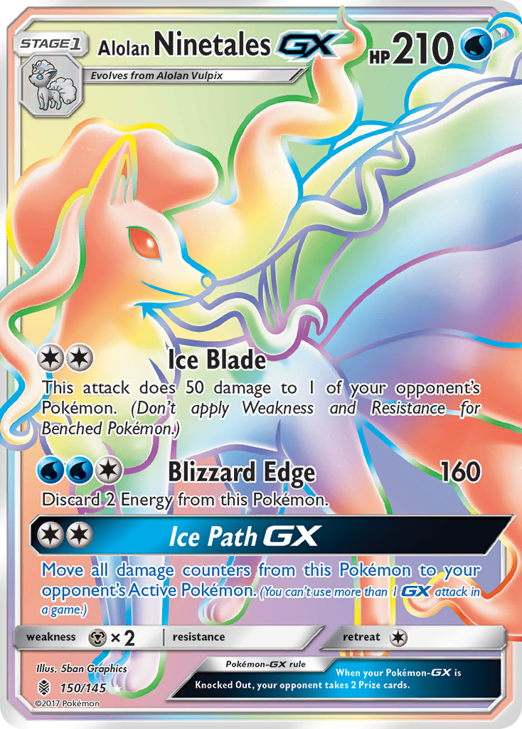 Alolan Ninetales GX (150/145) [Sun & Moon: Guardians Rising] | Clutch Gaming